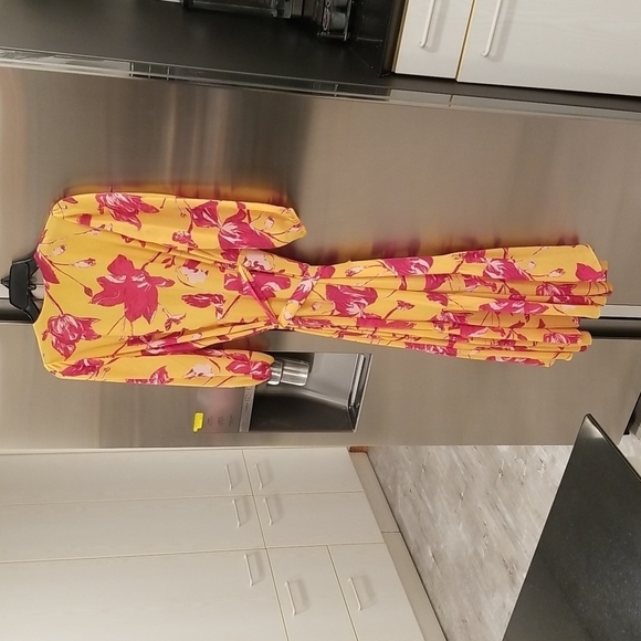 💕COLOR ME COURTNEY💕 Eleanor Wrap Dress ~ Orchid Bloom Floral Print Midi Small - Picture 9 of 13